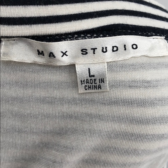 Max Studio Modal Black and Off White Skirt Size L - Picture 6 of 7